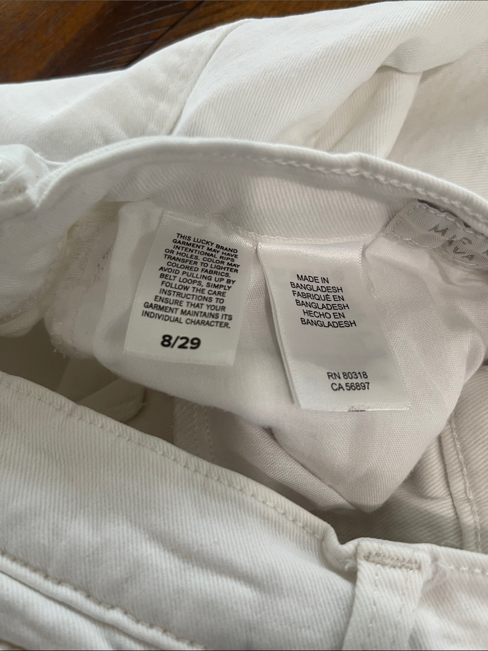 Lucky Brand White Ava Mid Rise Crop Skinny Jeans size 8/29 cropped - Picture 10 of 14